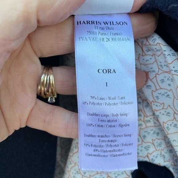 Harris Wilson Cora Wool Blend Blazer Size XS/S - Picture 3 of 6